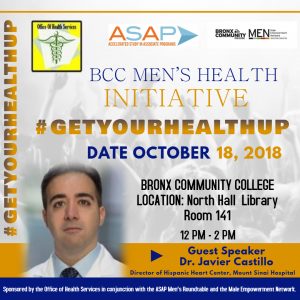 Dr Castillo speaking about the BCC Men's Health Initiative
