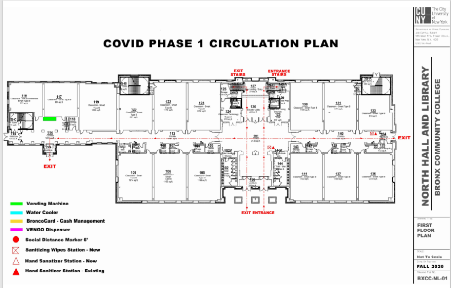 North Hall and Library Circulation Plan