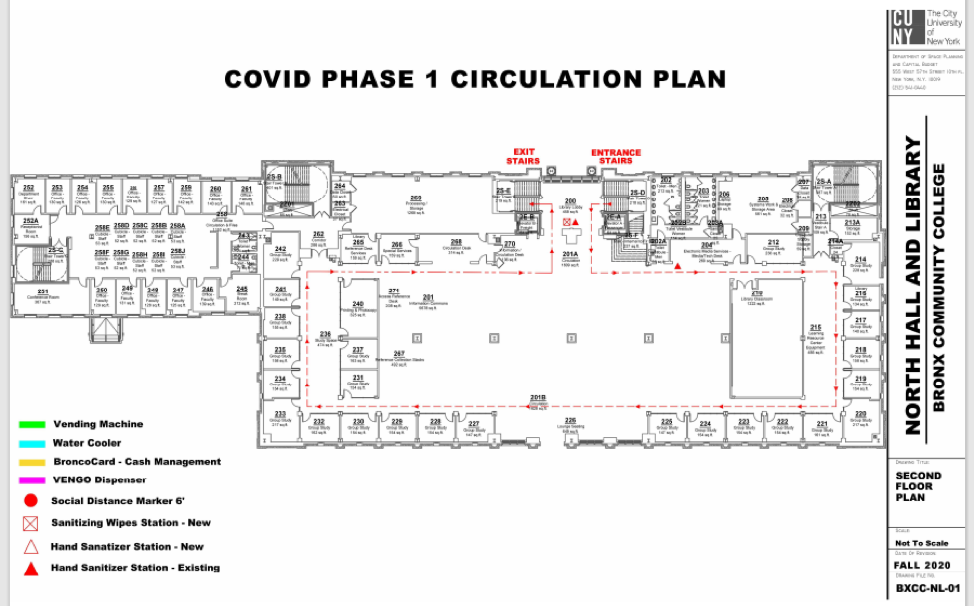 North Hall and Library Circulation Plan