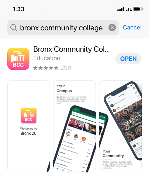 timmerman Humaan Daarom BCC Mobile App Instructions – Bronx Community College