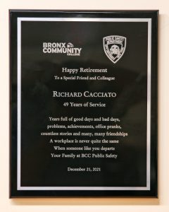 RC Retirement Plaque