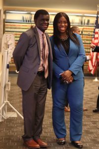 President Isekenegbe and Vanessa Gibson