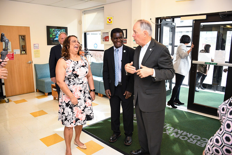 CUNY Chancellor Dr. Félix Matos Rodríguez and Jitinder Walia, Executive Director of the ECC and President, Dr. Thomas A. Isekenegbe