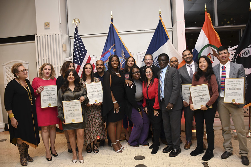 Bronx Borough President Vanessa L. Gibson at BCC hosting Hispanic Heritage Celebration