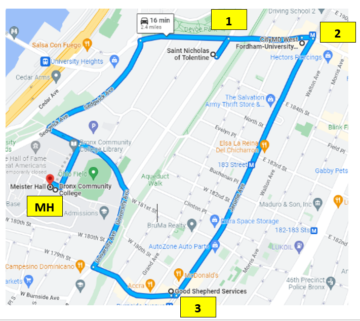 Shuttle Bus Map