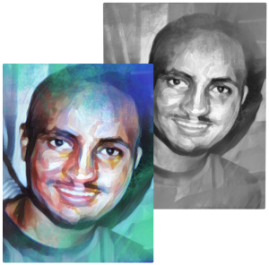 Amadou Diallo in water color