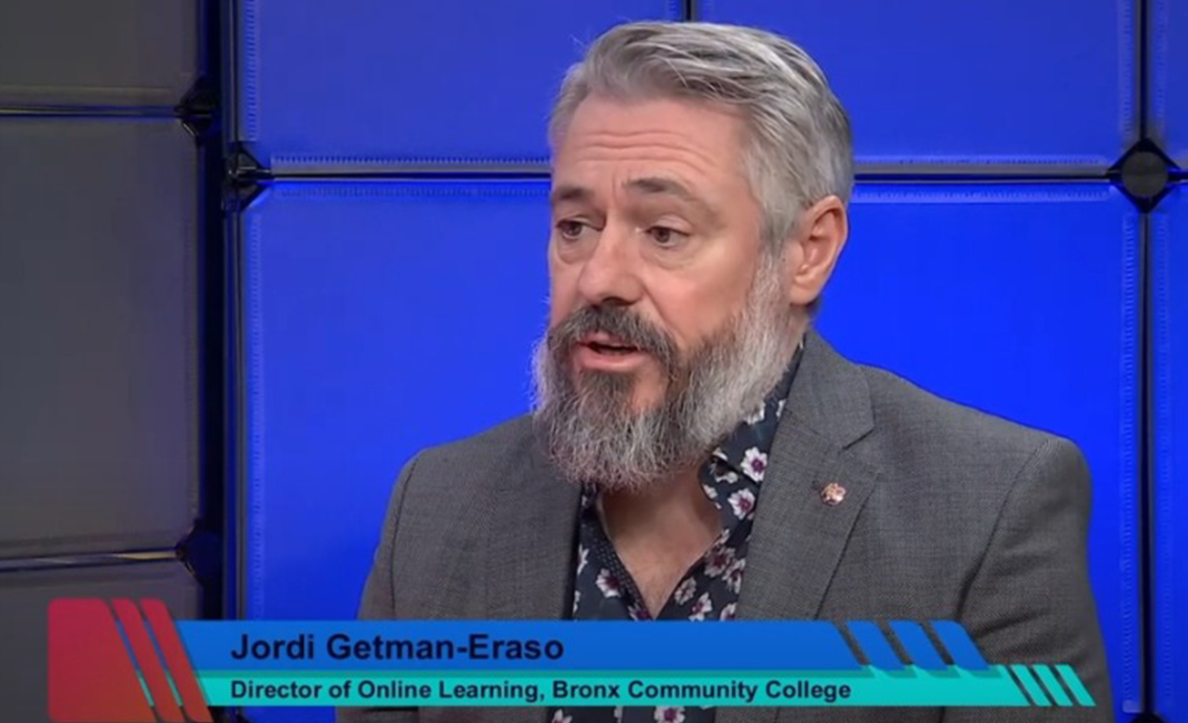 BronxNet interview with BCC's Director of On-line Learning, Jordi Getman