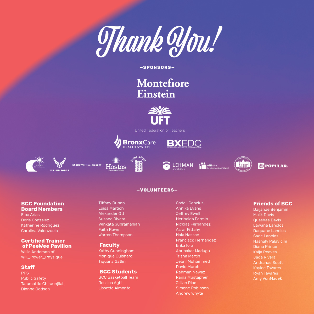 Run The Bronx 24 Sponsors