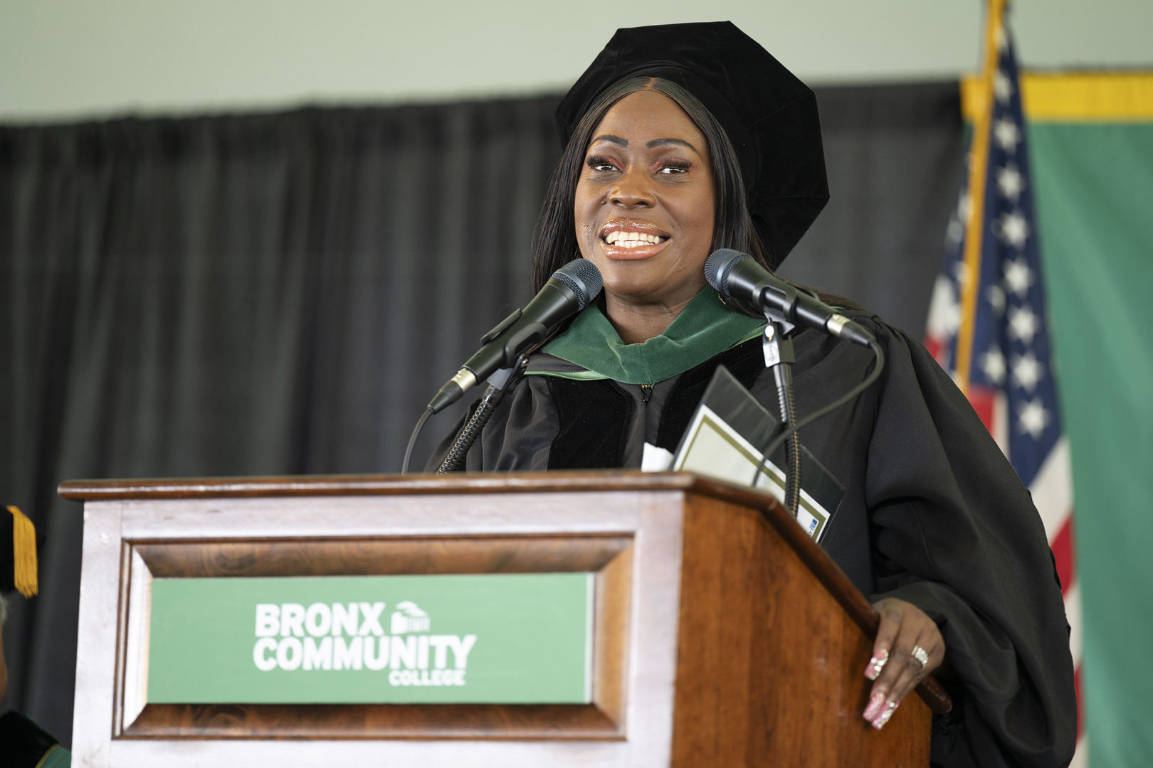 The Honorable Bronx Borough President Vanessa L. Gibson delivers an uplifting message celebrating our graduates. Thank you! The Honorable Bronx Borough President Vanessa L. Gibson delivers an uplifting message celebrating our graduates. Thank you!