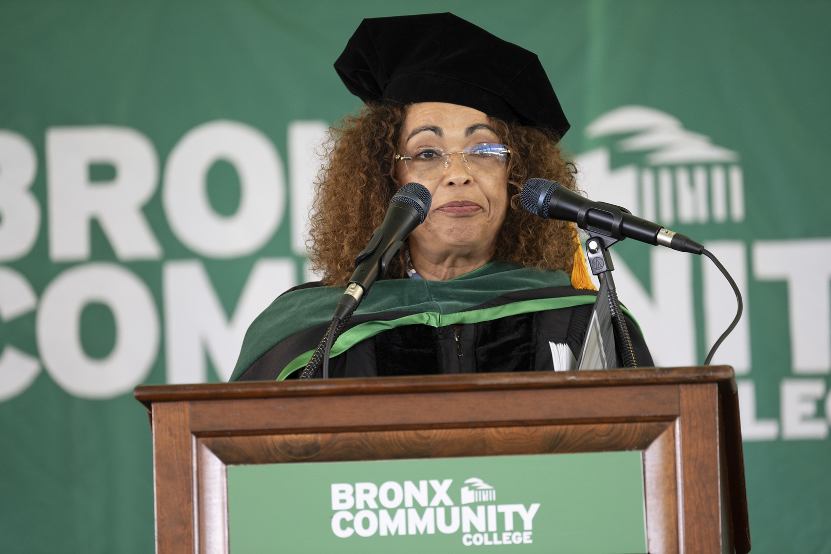 NY State Assemblywoman Yudelka Tapia speaks to BCC graduates, emphasizing perseverance and that education is the only equalizer. NY State Assemblywoman Yudelka Tapia speaks to BCC graduates, emphasizing perseverance and that education is the only equalizer.