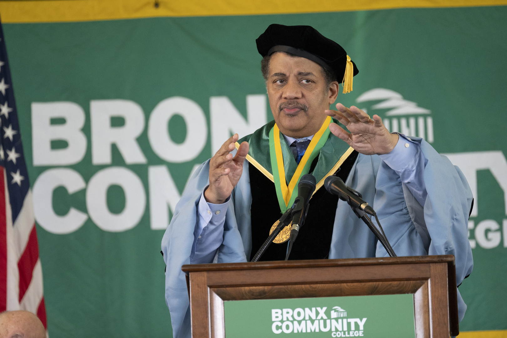 Honored to have Dr. Neil deGrasse Tyson delivering an amazing keynote address, sharing his journey from the Bronx and beyond, inspiring our graduates to explore the world. Honored to have Dr. Neil deGrasse Tyson delivering an amazing keynote address, sharing his journey from the Bronx and beyond, inspiring our graduates to explore the world.