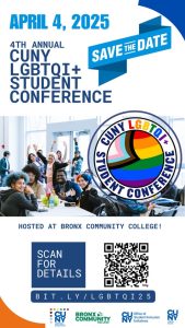 Save the date! CUNY LGBTQI+ Spring 25 Conference