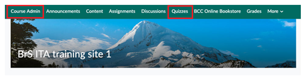 BrightSpace: Go To Grade Quizzes