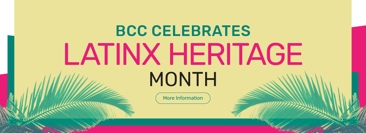 Banner for Latinx Heritage Month Celebration at BCC