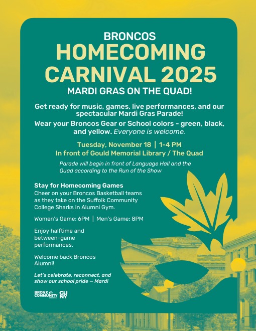 Broncos Homecoming Carnival 2025 Flyer
