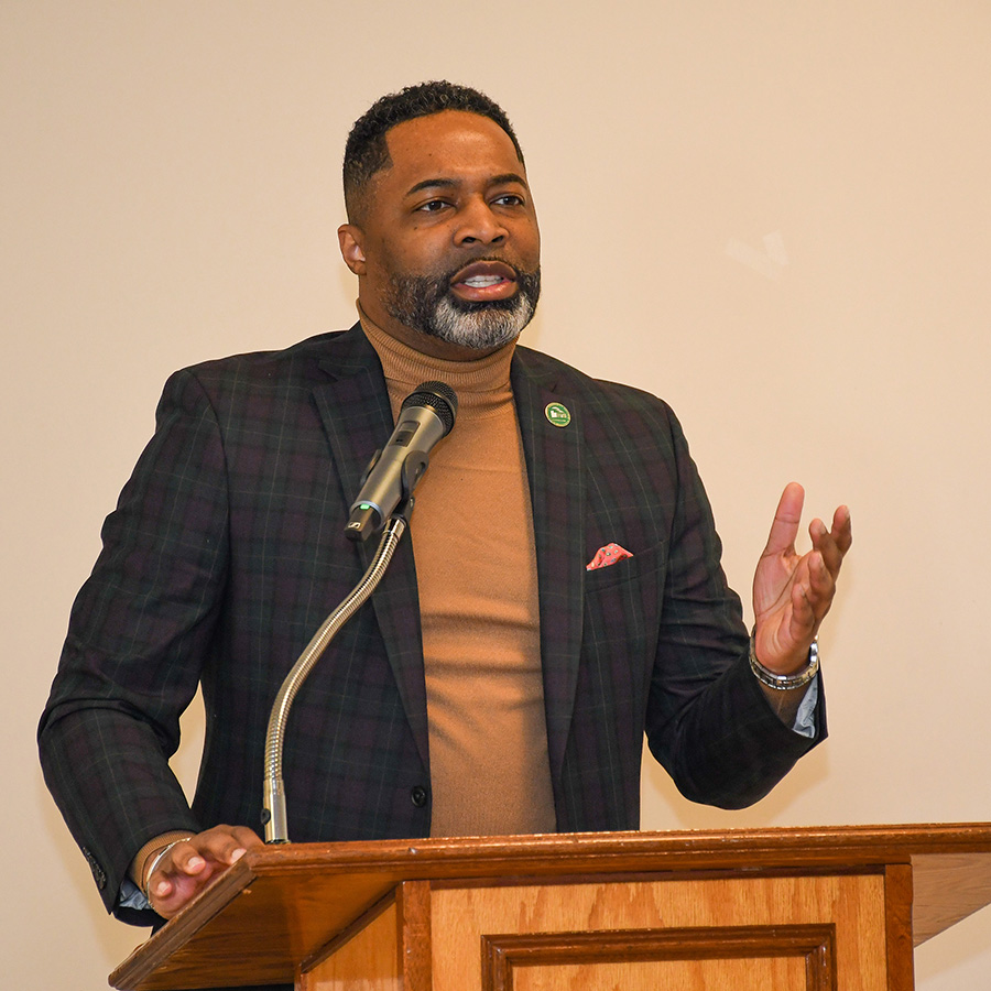 President Johnson at HR Orientation