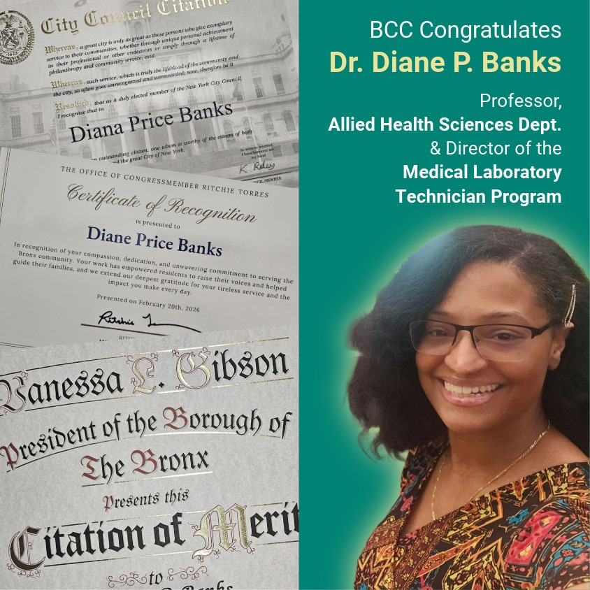 Dr. Diane P. Banks and award certificates