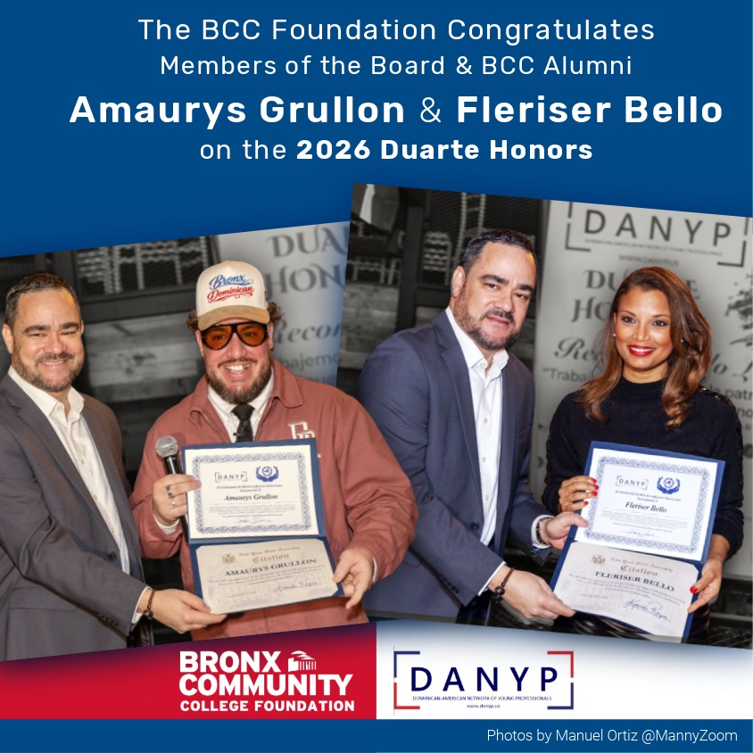BCC Congratulates Foundation Board Members Fleriser Bello and Amaurys Grullon