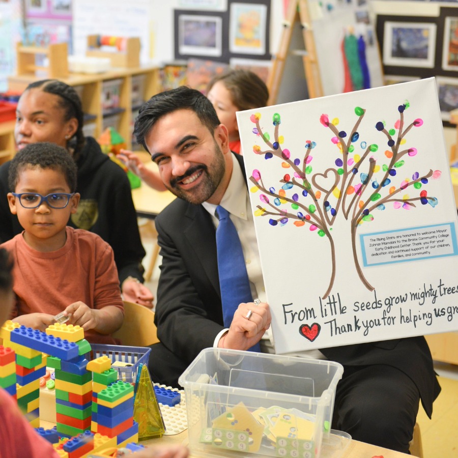 <i class="material-icons">ondemand_video</i> NYC Mayor Mamdani visits the BCC Early Childhood Center