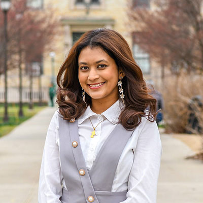 Aryanna Chiraunjilal on the Bronx Community College campus